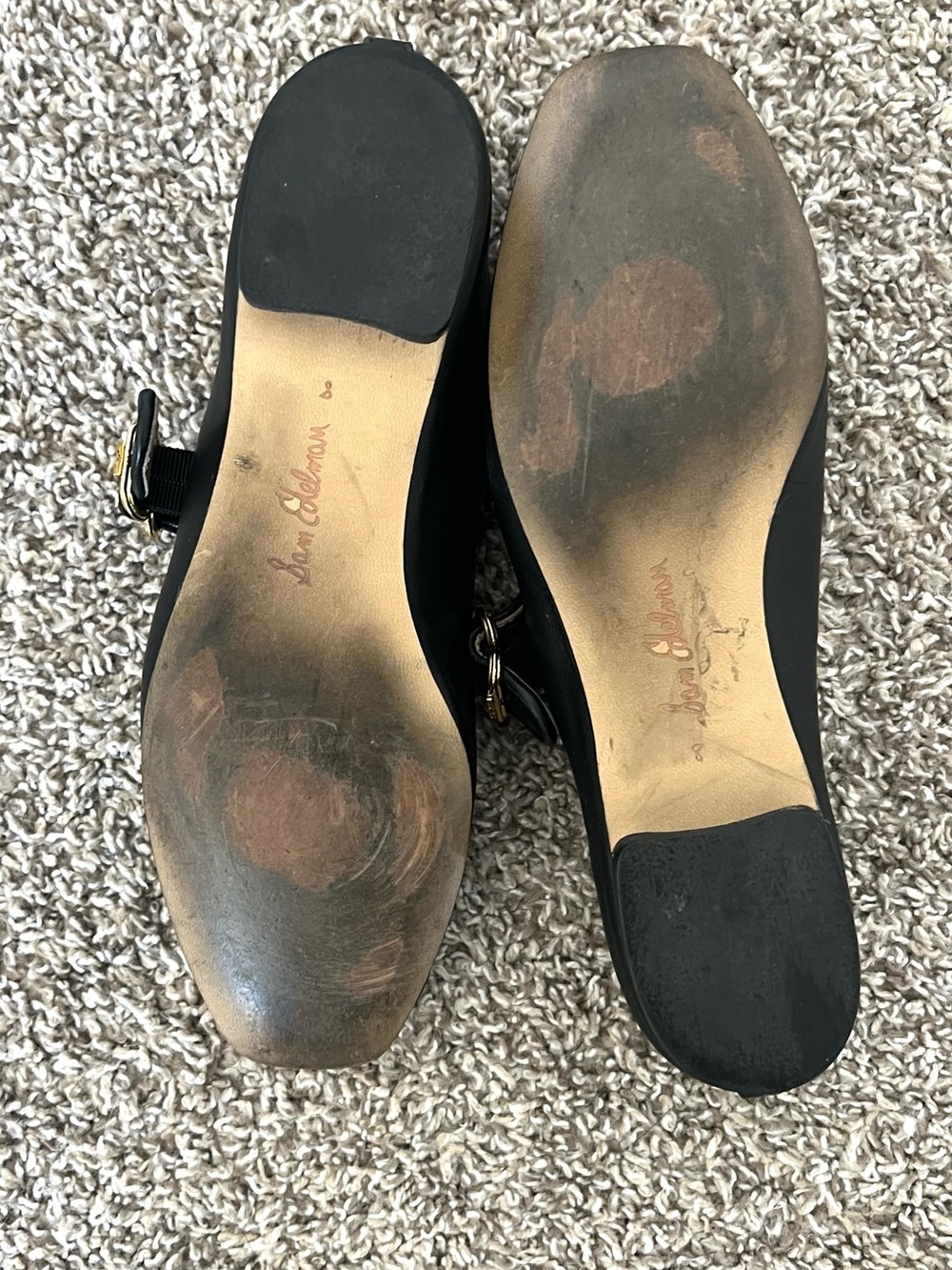 Sam Edelman Black Mary Jane Flats Size 8 - Picture 9 of 9